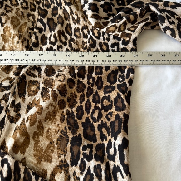 Roz‎ & Ali Women's Open Front Leopard Print Kimono Tunic Top Size 2X Pockets - Picture 7 of 12